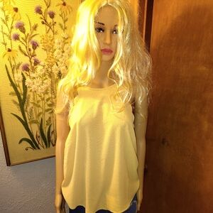 Scallop Golden Yellow Tank Top size Large